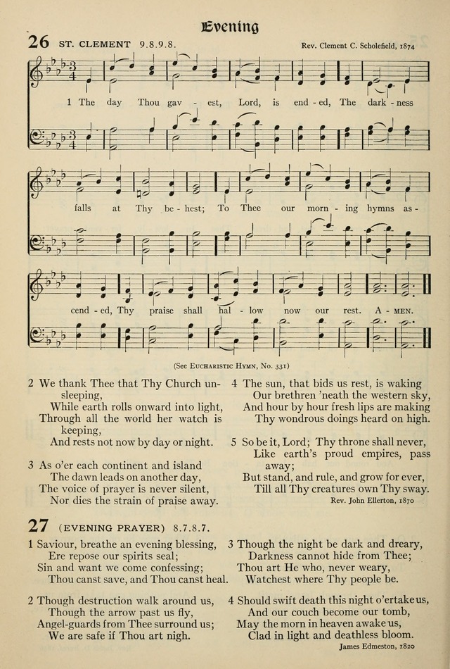 The Hymnal: published in 1895 and revised in 1911 by authority of the General Assembly of the Presbyterian Church in the United States of America page 22