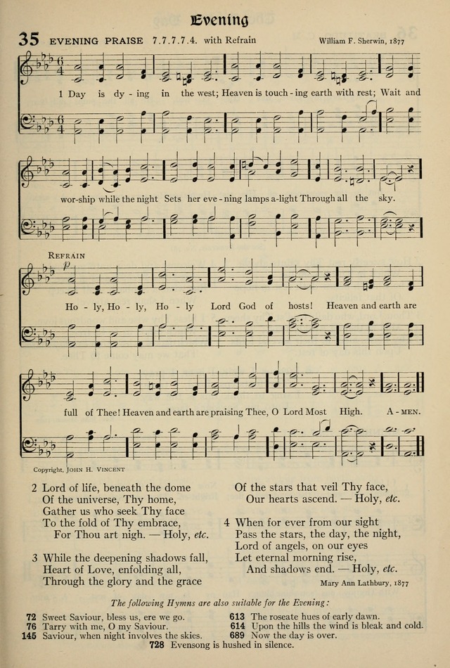 The Hymnal: published in 1895 and revised in 1911 by authority of the General Assembly of the Presbyterian Church in the United States of America page 29