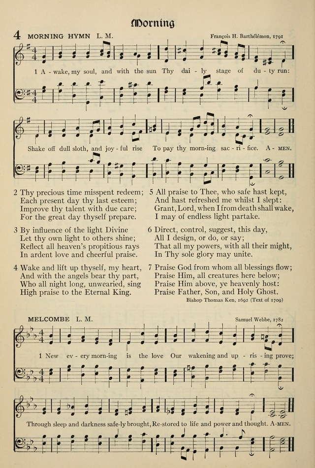 The Hymnal: published in 1895 and revised in 1911 by authority of the General Assembly of the Presbyterian Church in the United States of America page 4