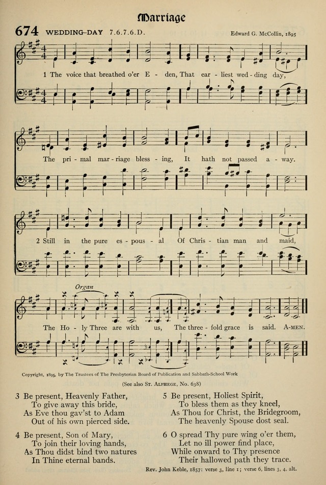 The Hymnal: published in 1895 and revised in 1911 by authority of the General Assembly of the Presbyterian Church in the United States of America page 549