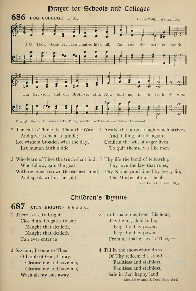 The Hymnal: published in 1895 and revised in 1911 by authority of the General Assembly of the Presbyterian Church in the United States of America page 559