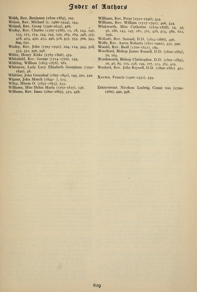 The Hymnal: published in 1895 and revised in 1911 by authority of the General Assembly of the Presbyterian Church in the United States of America page 629