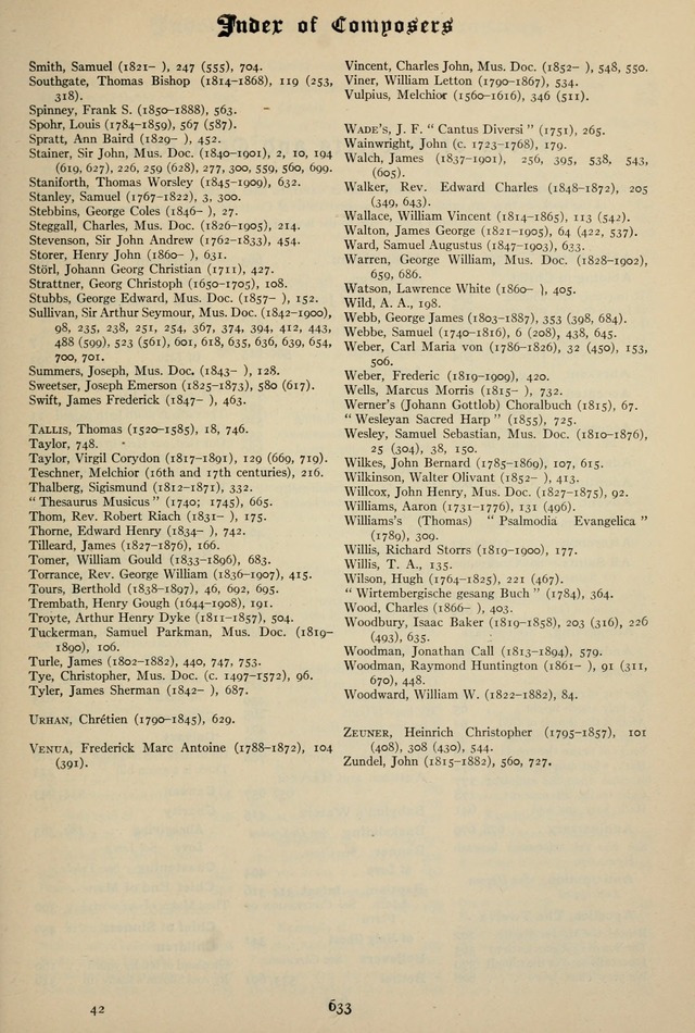 The Hymnal: published in 1895 and revised in 1911 by authority of the General Assembly of the Presbyterian Church in the United States of America page 633