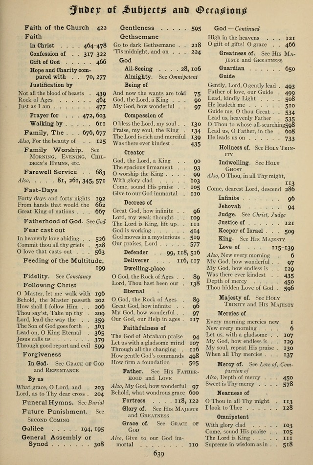 The Hymnal: published in 1895 and revised in 1911 by authority of the General Assembly of the Presbyterian Church in the United States of America page 639