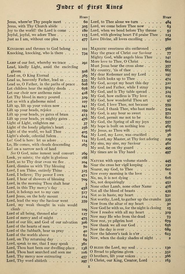 The Hymnal: published in 1895 and revised in 1911 by authority of the General Assembly of the Presbyterian Church in the United States of America page xvi