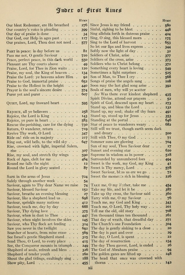 The Hymnal: published in 1895 and revised in 1911 by authority of the General Assembly of the Presbyterian Church in the United States of America page xviii