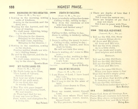 Highest Praise: for Sabbath Schools page 188