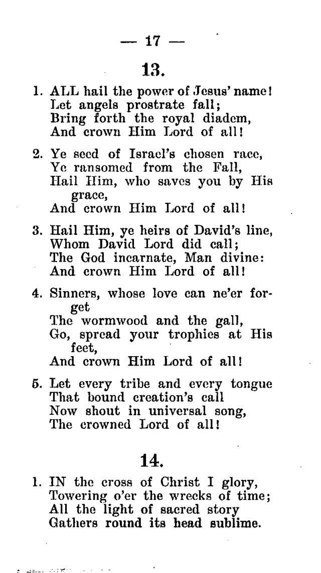 Hymnal and Prayer Book: compiled by the Lutheran Church Board for Army and  Navy of the Ev. Lutheran Synod of Missouri, Ohio, and other states, and of the joint Ev. Lutheran Synod of...(3rd. ed.) page 11