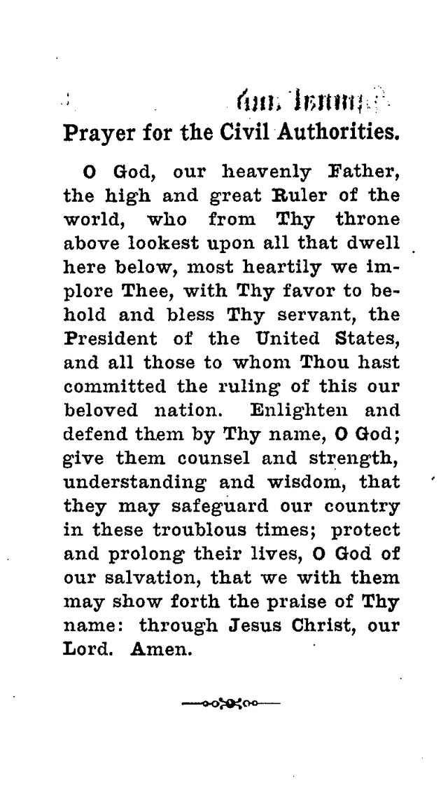 Hymnal and Prayer Book: compiled by the Lutheran Church Board for Army and  Navy of the Ev. Lutheran Synod of Missouri, Ohio, and other states, and of the joint Ev. Lutheran Synod of...(3rd. ed.) page ii