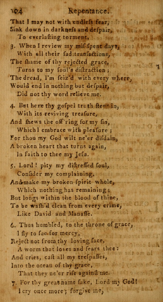 A Hymn and Prayer-Book: for the use of such Lutheran churches as Use the English language page 104