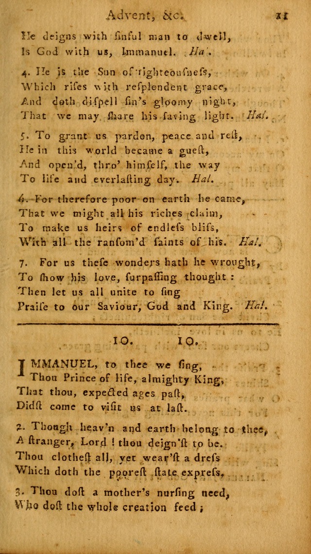 A Hymn and Prayer-Book: for the use of such Lutheran churches as Use the English language page 11