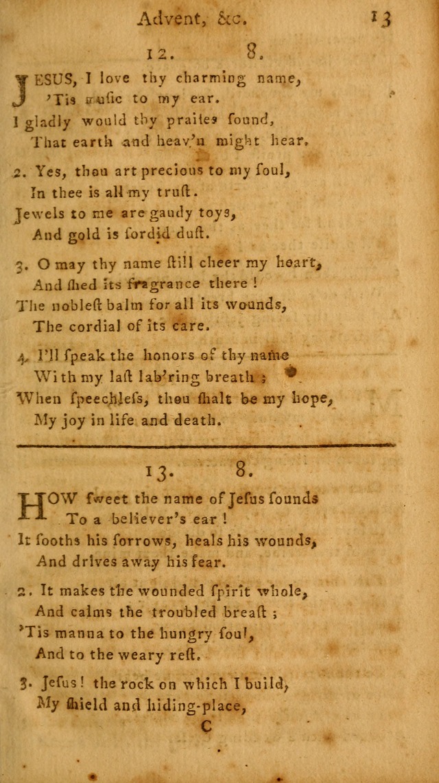 A Hymn and Prayer-Book: for the use of such Lutheran churches as Use the English language page 13