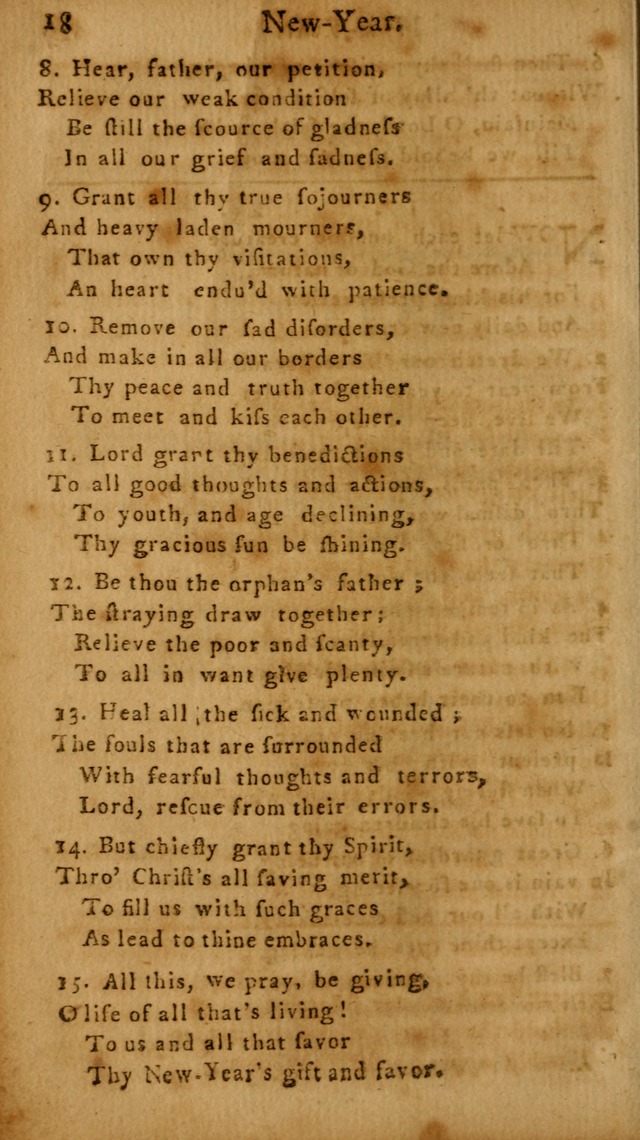 A Hymn and Prayer-Book: for the use of such Lutheran churches as Use the English language page 18