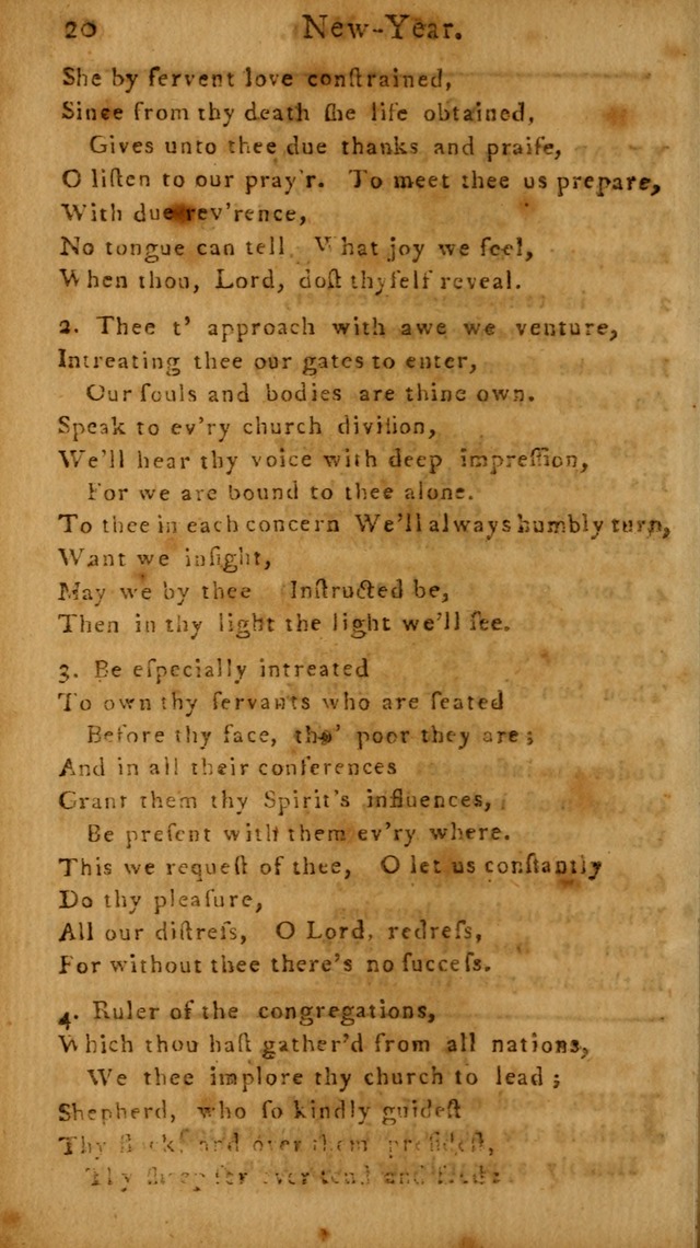 A Hymn and Prayer-Book: for the use of such Lutheran churches as Use the English language page 20