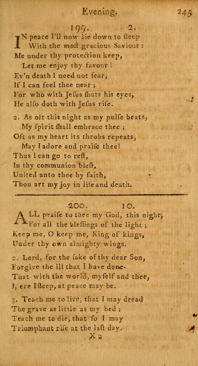 A Hymn and Prayer-Book: for the use of such Lutheran churches as Use the English language page 245