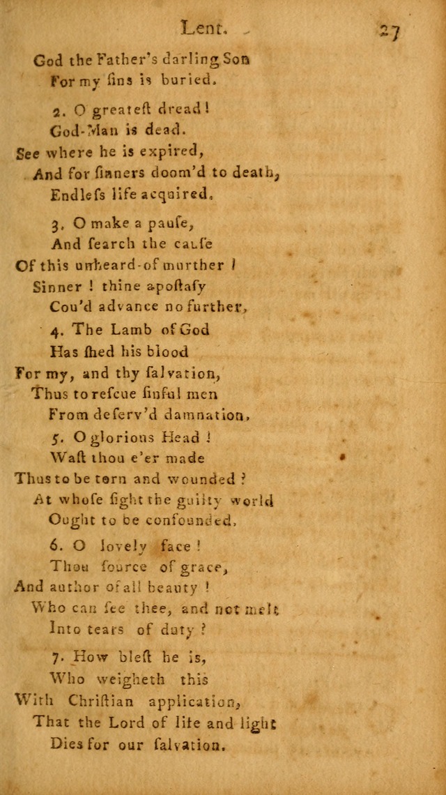 A Hymn and Prayer-Book: for the use of such Lutheran churches as Use the English language page 27