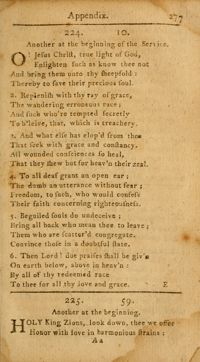 A Hymn and Prayer-Book: for the use of such Lutheran churches as Use the English language page 277