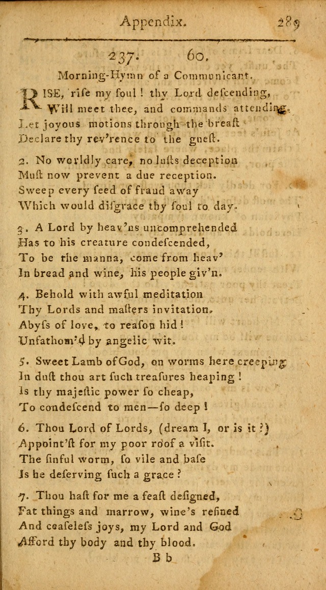 A Hymn and Prayer-Book: for the use of such Lutheran churches as Use the English language page 289