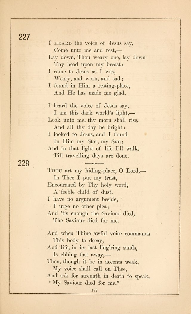 Hymnal of the Presbyterian Church page 197