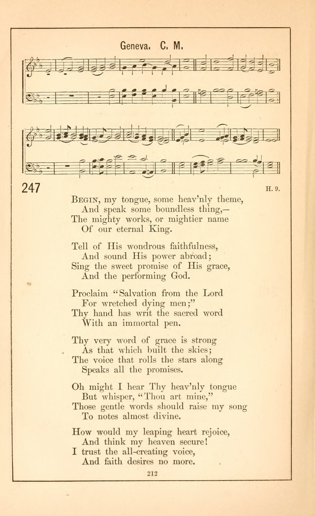 Hymnal of the Presbyterian Church page 210