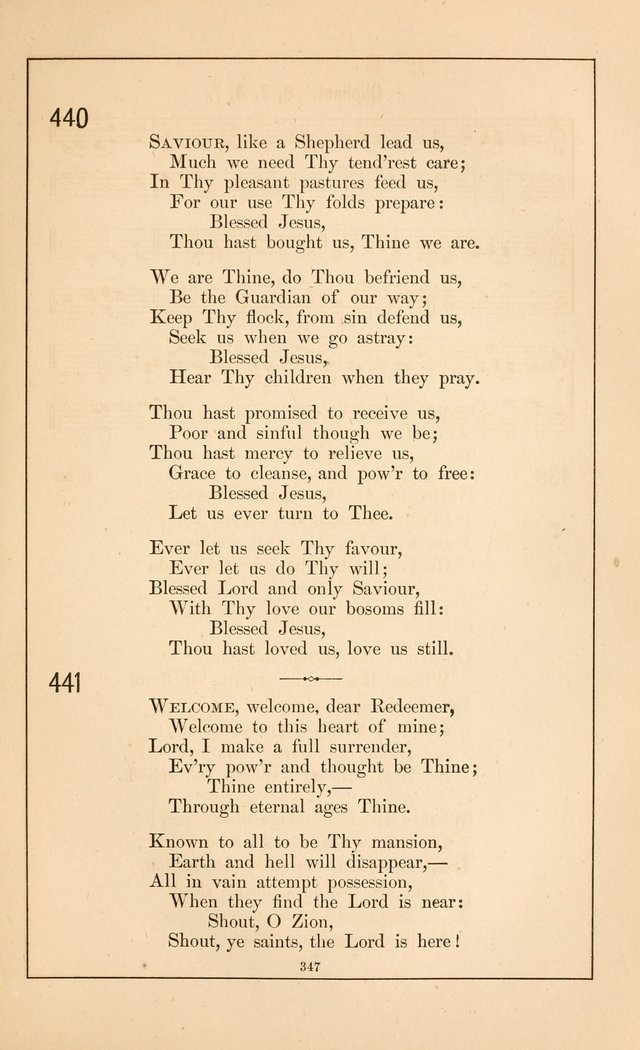 Hymnal of the Presbyterian Church page 345