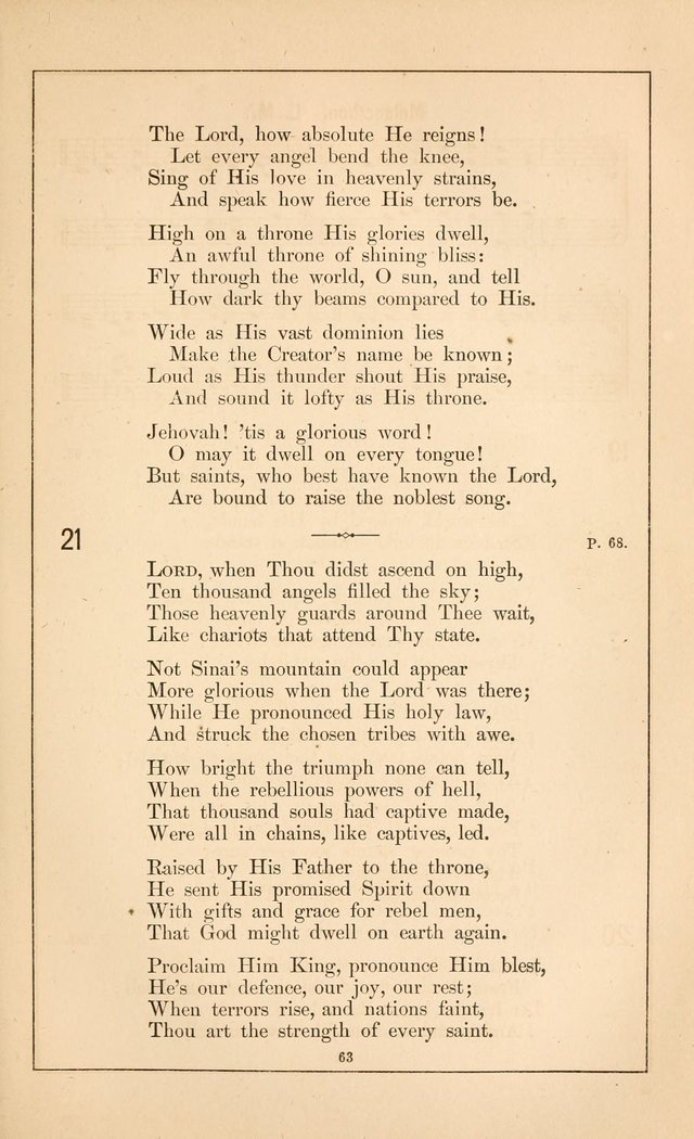 Hymnal of the Presbyterian Church page 61