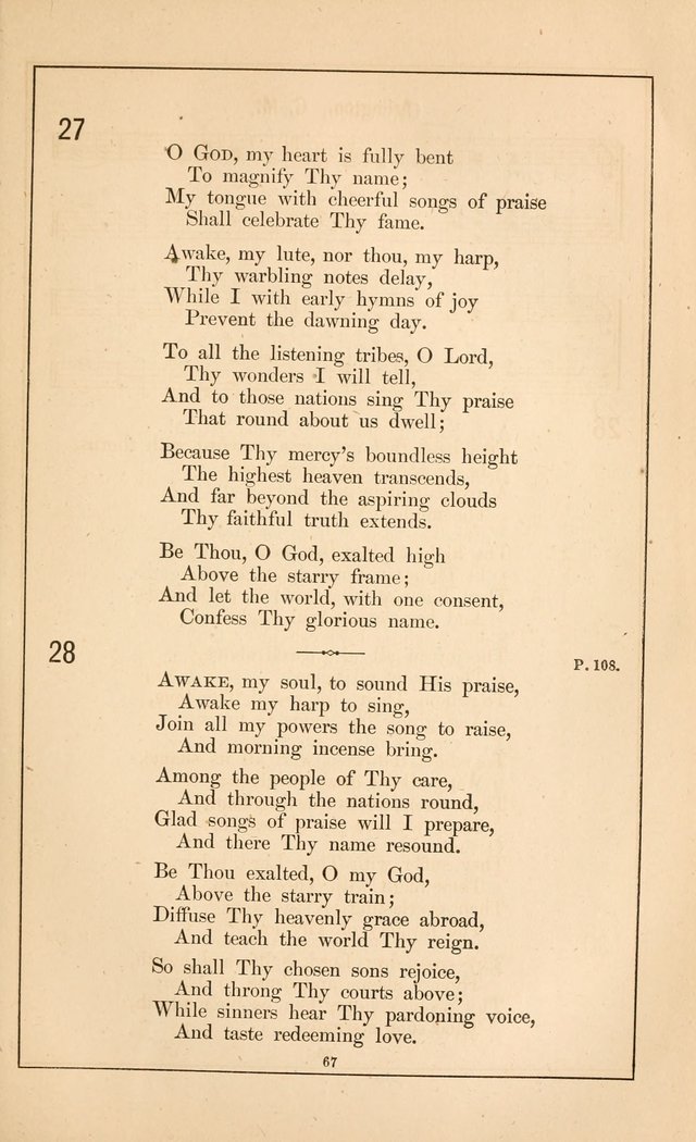 Hymnal of the Presbyterian Church page 65