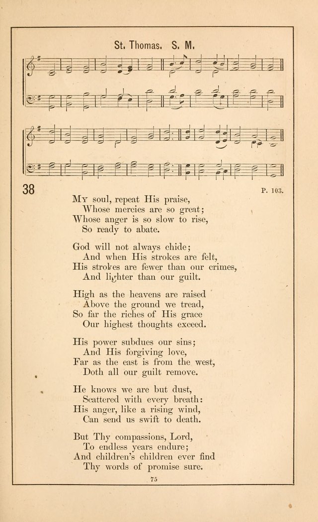 Hymnal of the Presbyterian Church page 73