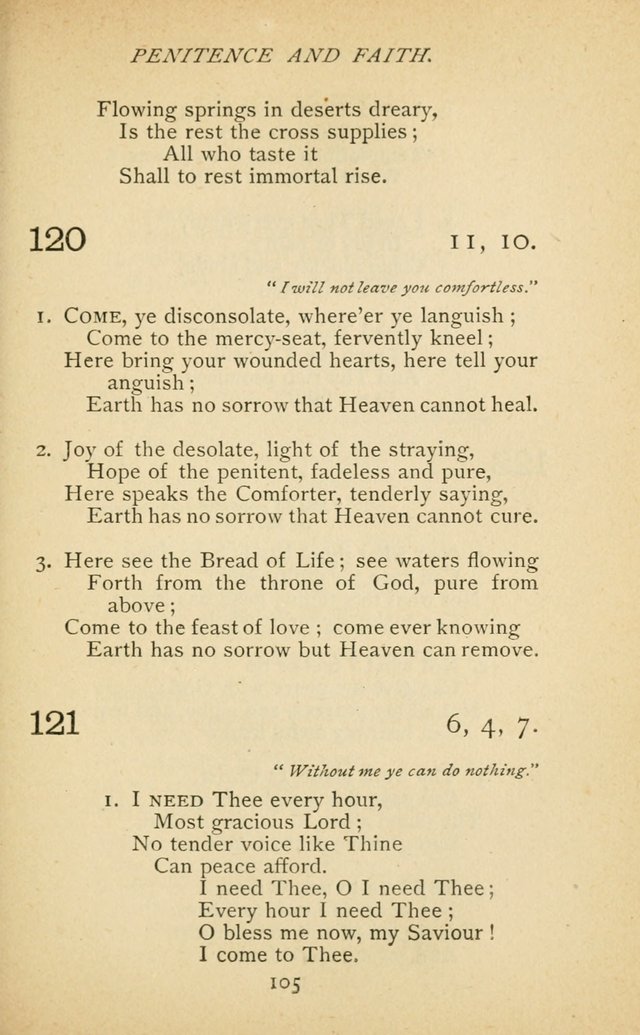 Hymnal of the Presbyterian Church in Canada page 105