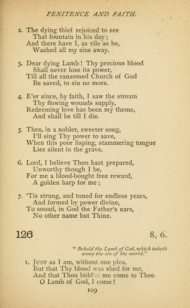 Hymnal of the Presbyterian Church in Canada page 109