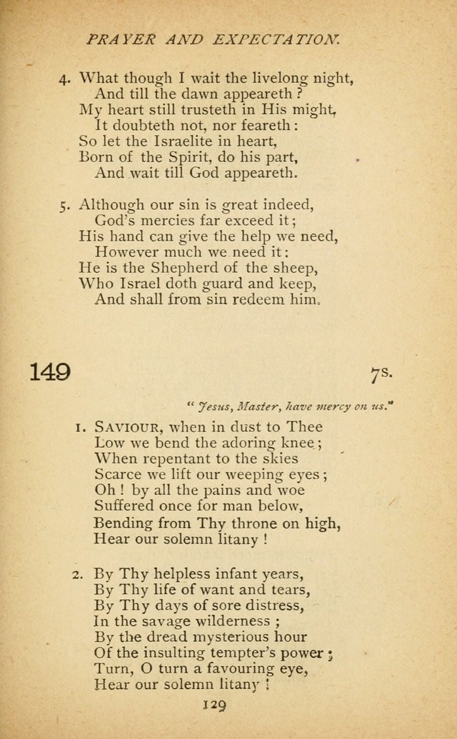 Hymnal of the Presbyterian Church in Canada page 129