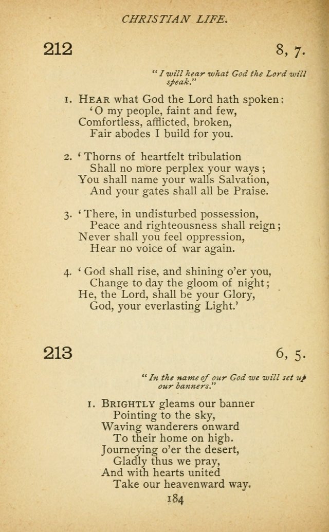 Hymnal of the Presbyterian Church in Canada page 184