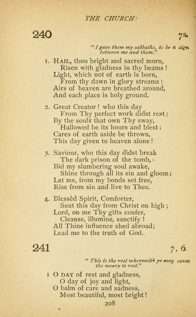 Hymnal of the Presbyterian Church in Canada page 208