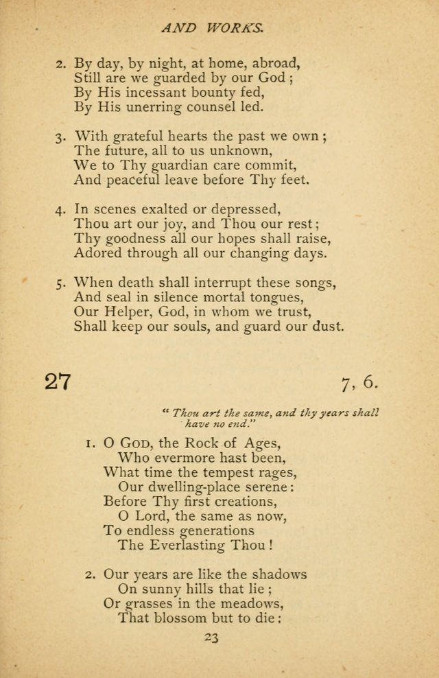 Hymnal of the Presbyterian Church in Canada page 23