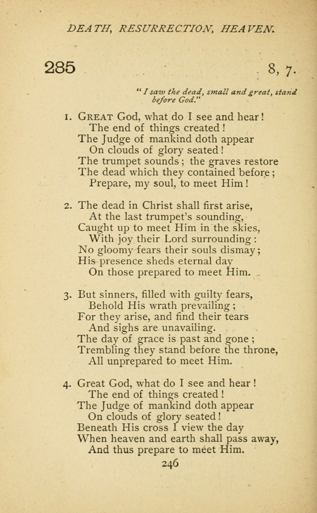 Hymnal of the Presbyterian Church in Canada page 246