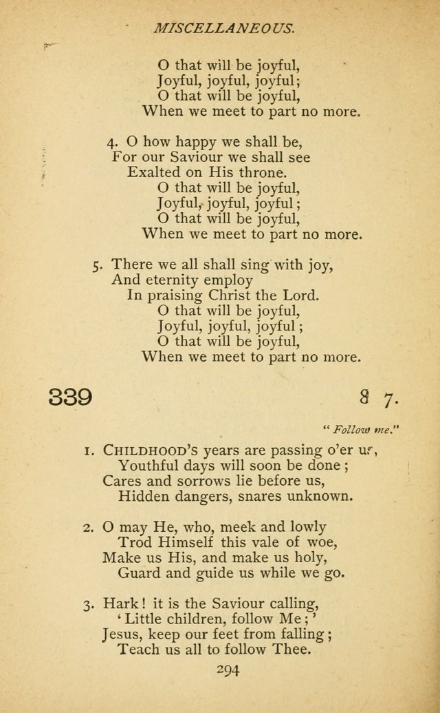 Hymnal of the Presbyterian Church in Canada page 294