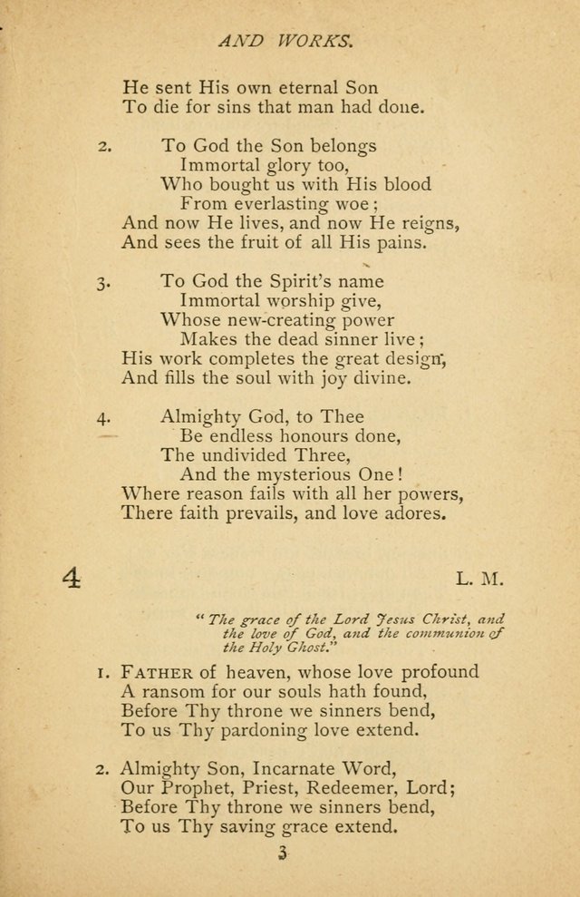 Hymnal of the Presbyterian Church in Canada page 3