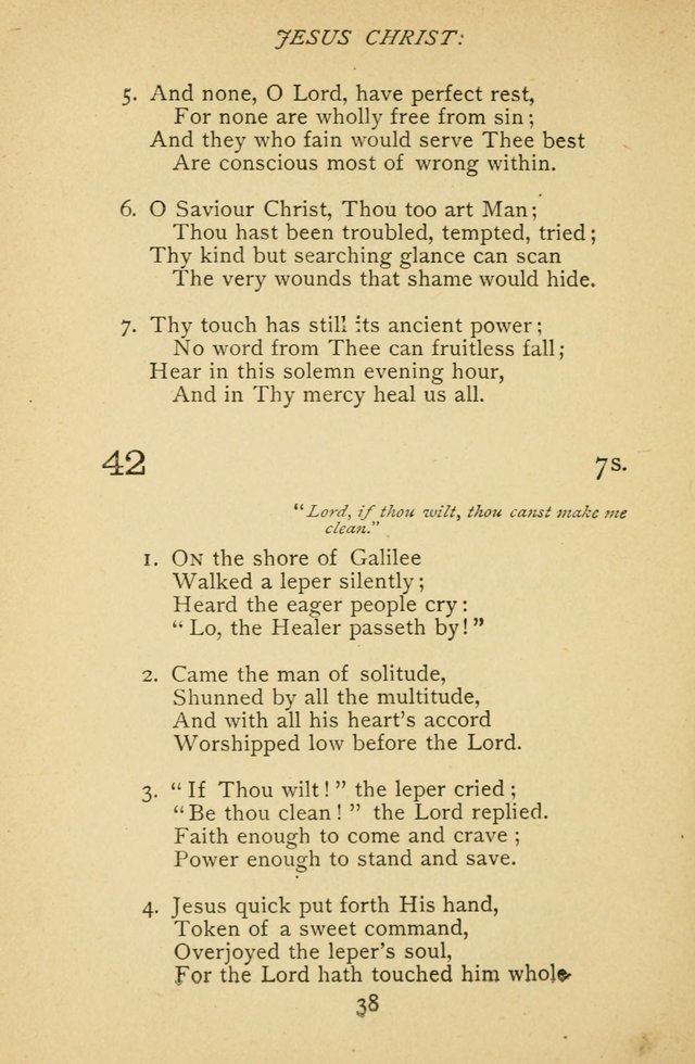 Hymnal of the Presbyterian Church in Canada page 38