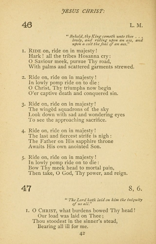 Hymnal of the Presbyterian Church in Canada page 42