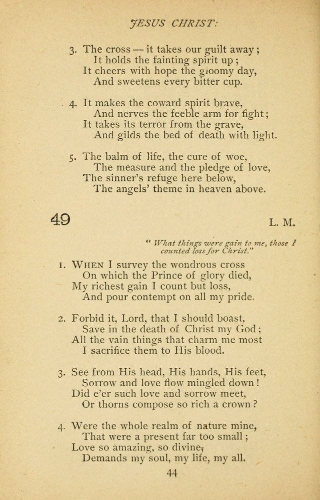 Hymnal of the Presbyterian Church in Canada page 44