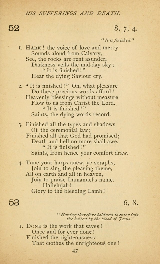 Hymnal of the Presbyterian Church in Canada page 47