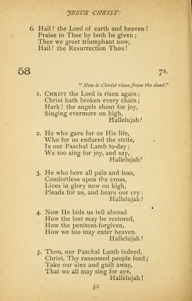 Hymnal of the Presbyterian Church in Canada page 52