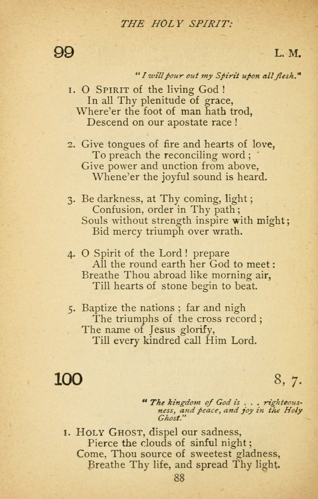 Hymnal of the Presbyterian Church in Canada page 88