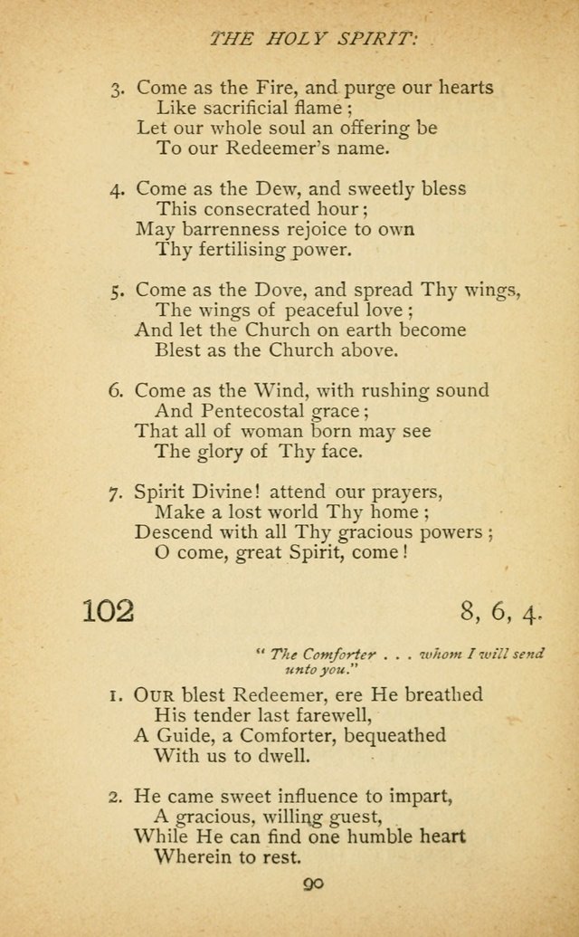 Hymnal of the Presbyterian Church in Canada page 90