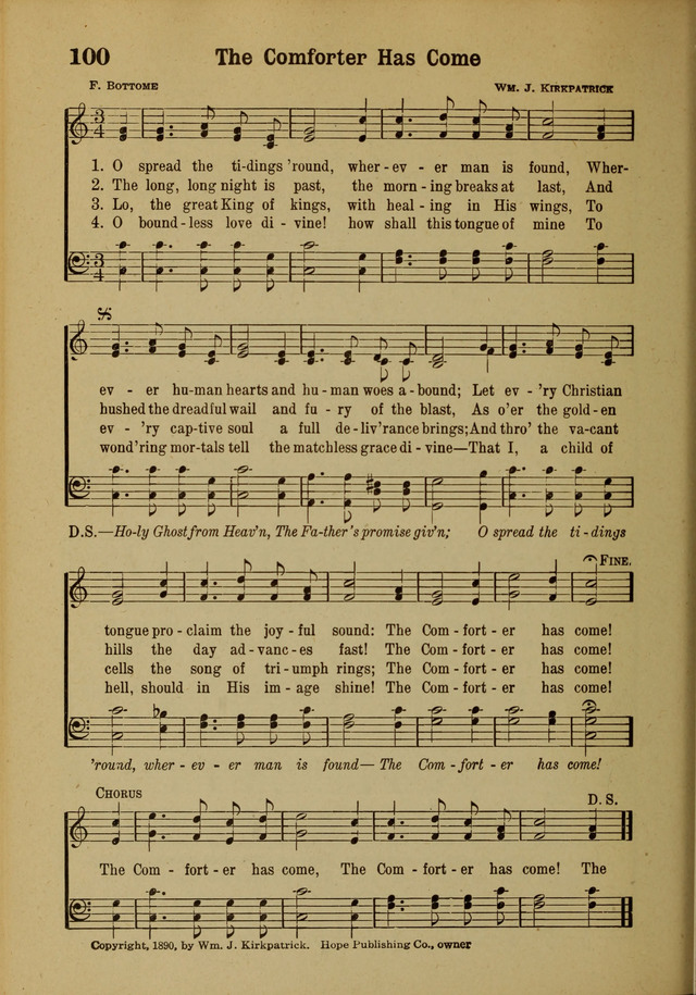 Hymns of Praise: for the Church and Sunday School page 100