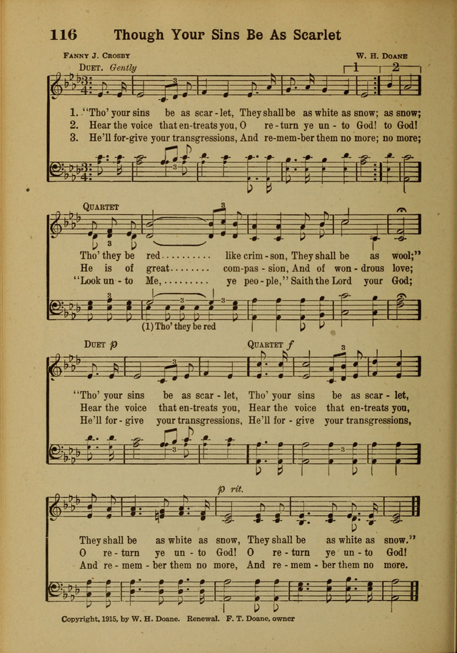 Hymns of Praise: for the Church and Sunday School page 116