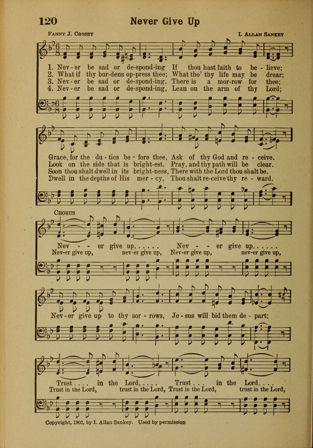 Hymns of Praise: for the Church and Sunday School page 120