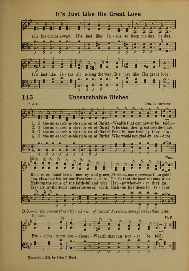 Hymns of Praise: for the Church and Sunday School page 145