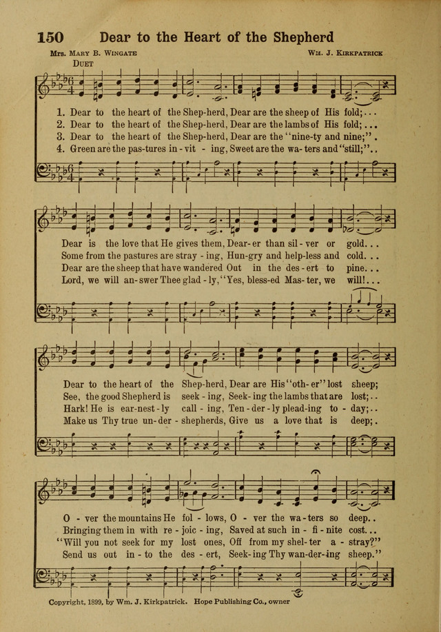 Hymns of Praise: for the Church and Sunday School page 150