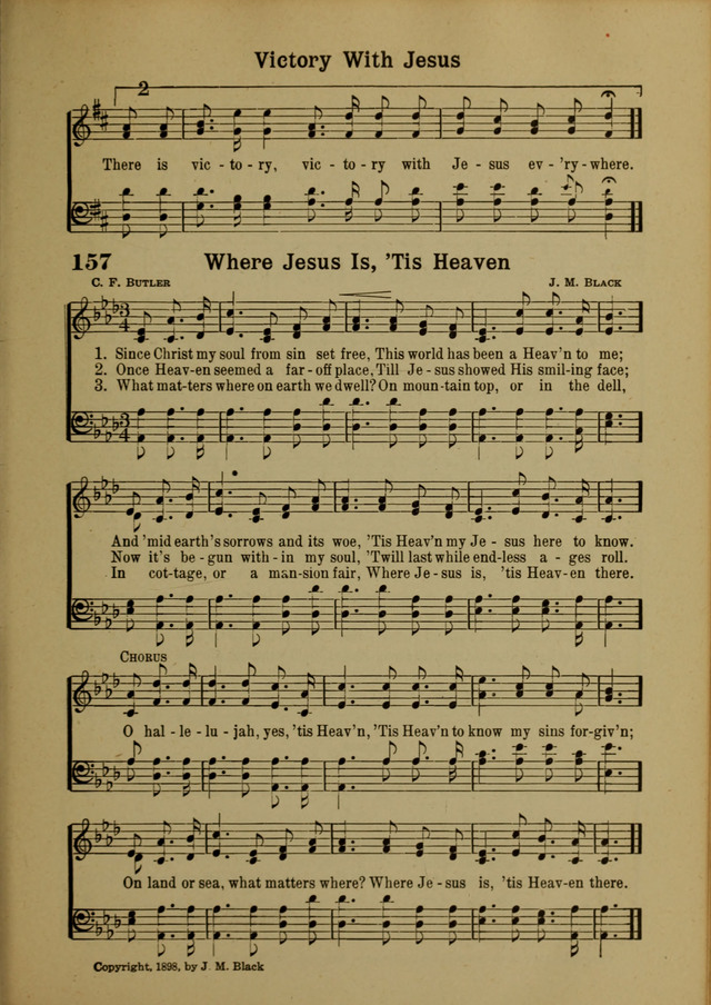 Hymns of Praise: for the Church and Sunday School page 157